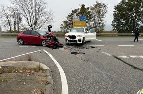 Polizeidirektion Neustadt/Weinstraße: POL-PDNW: Verkehrsunfall mit hohem Sachschaden und zwei Verletzten