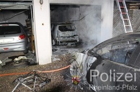 Polizeipräsidium Trier: POL-PPTR: Drei Autos durch Feuer beschädigt