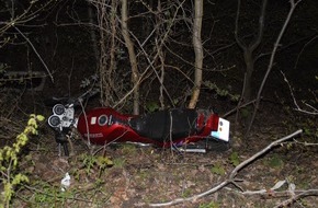 Kreispolizeibehörde Herford: POL-HF: Unfall mit Motorradfahrer- Beteiligter leicht verletzt