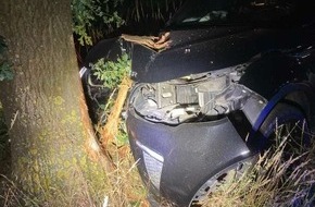 Polizeiinspektion Nienburg / Schaumburg: POL-NI: Heemsen - Nach Ausweichmanöver gegen Baum geprallt