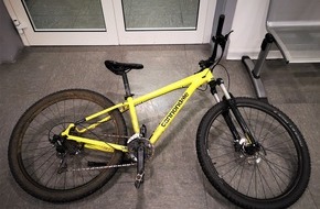 Polizei Paderborn: POL-PB: Wem gehört das gelbe Mountainbike?