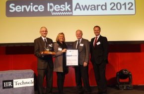 BWI GmbH: BWI gewinnt Service Desk Award 2012 / User Help Desk für die Bundeswehr ausgezeichnet (BILD)