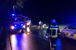 Feuerwehr Ahlen: FW-WAF: Schwerverletzter nach Motorrad-Unfall