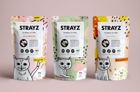 STRAYZ Petfood GmbH: Wie das neue Social Start-up STRAYZ mit Bio-Katzenfutter & Hipster-Socken das Leben aller Straßenkatzen verbessern will