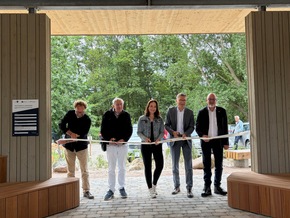 Neuer Pavillon im Inselnorden bietet Schutz, Radservice und Naturinformationen