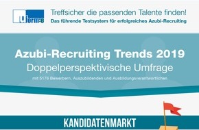 u-form Testsysteme GmbH & Co KG: Duale Ausbildung: Schichtdienst? Nein, danke... / Studie "Azubi-Recruiting Trends 2019" von u-form Testsysteme: junge Bewerbergeneration mit Ansprüchen