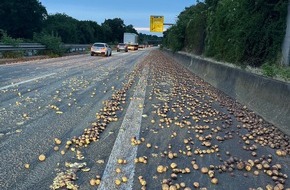 Polizeidirektion Ludwigshafen: POL-PDLU: Kartoffeln auf der B9 verursachen stundenlange Vollsperrung