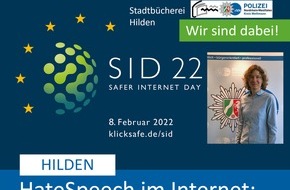 Polizei Mettmann: POL-ME: Hasskriminalität im Internet: Die Polizei klärt auf - Hilden / Kreis Mettmann - 2202010