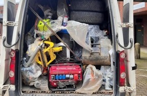 Bundespolizeiinspektion Flensburg: BPOL-FL: Bundespolizei stellt hochwertige Baumaschinen nach Einreise aus Dänemark fest