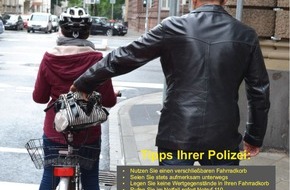 Polizeipräsidium Mannheim: POL-MA: Schwetzingen/Rhein-Neckar-Kreis: Taschen aus Fahrradkörben gestohlen