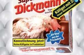 Deutscher Tierschutzbund e.V.: Mann, ist der Qualmann: Keine Käfigeier in Süßwaren