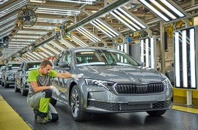 Skoda Auto Deutschland GmbH: Škoda Auto produziert erste Einheiten des aufgewerteten Octavia in Kvasiny