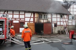 Polizeiinspektion Northeim: POL-NOM: Brand eines ehemaligen Bauernhauses