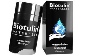 MyVitalSkin GmbH & Co KG: Biotulin entwickelt "Green-Cosmetic" / Waterless Duschgel - Es geht auch ohne Wasser - Für eine bessere Umwelt
