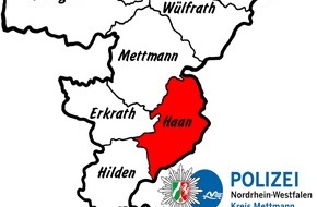 Polizei Mettmann: POL-ME: Brand mehrerer Abfallbehälter - Polizei ermittelt und sucht Zeugen - Haan - 2104009