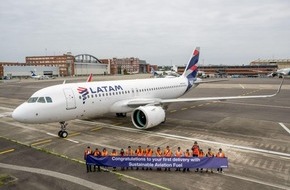 LATAM Airlines: Erster LATAM Flug mit nachhaltigem Flugkraftstoff (SAF) durchgeführt