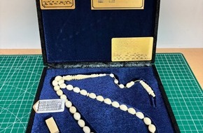 Hauptzollamt Saarbr&uuml;cken: HZA-SB: Tag des Artenschutzes am 3. M&auml;rz: Erfolgreiche Zollkontrolle am Flughafen Saarbr&uuml;cken; Zoll entdeckt Elfenbeinketten im Gep&auml;ck eines Reisenden aus Antalya