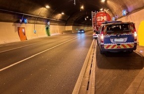 Polizeidirektion Landau: POL-PDLD: Gefährliches Parken im Barbarossa-Tunnel