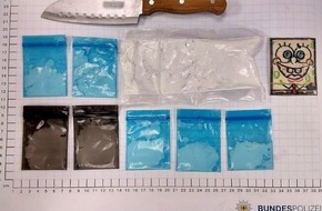Bundespolizeidirektion Sankt Augustin: BPOL NRW: Bundespolizei stellt &uuml;ber 80 g Amphetamin und Messer sicher