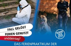 Polizeiinspektion Harburg: POL-WL: Polizei bietet erneut Kurzpraktika in den Sommer- und Herbstferien an - Anmeldungen ab sofort möglich