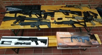 Bundespolizeiinspektion Flensburg: BPOL-FL: Handewitt - Ukrainer mit Anscheinswaffen kontrolliert - Pistole zur Fahndung ausgeschrieben