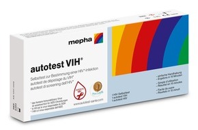 Mepha Schweiz AG: Nouveauté chez Mepha: l'autotest du VIH à faire chez soi !
«autotest VIH®»