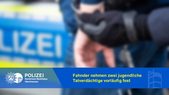 Polizeipräsidium Oberhausen: POL-OB: Ermittlungen nach Raub: Fahnder nehmen jugendliche Tatverdächtige (13/16) vorläufig fest