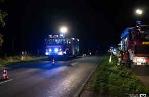 Freiwillige Feuerwehr Hünxe: FW Hünxe: Verkehrsunfall auf der Gahlener Straße