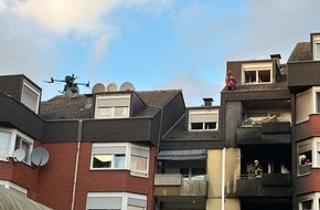 Feuerwehr Dortmund: FW-DO: Feuer breitet sich im Mehrfamilienhaus über die Balkone auf 4 Etagen aus