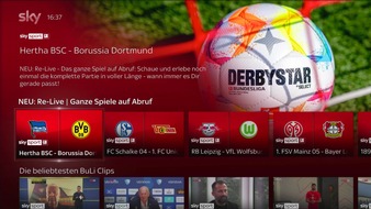 Sky Deutschland: Das beste TV-Erlebnis der Fußball-Bundesliga mit Sky Q - UHD/HDR, Dolby Atmos, Meine Konferenz und jetzt auch Wiederholungen zum Abruf