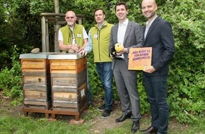 Unternehmensgruppe ALDI SÜD: Pressemitteilung: ALDI SÜD schwärmt für Bienen - Discounter schafft mehr als 700.000 Quadratmeter Lebensraum für Insekten
