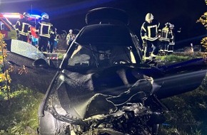 Polizei Aachen: POL-AC: Alleinunfall im Nordkreis - zwei Menschen werden verletzt