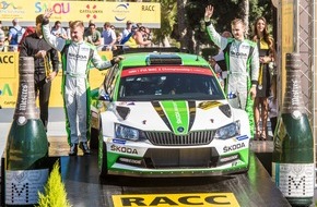 Skoda Auto Deutschland GmbH: WRC 2 in Spanien: Kopecky wird mit Bestzeiten auf Asphalt Zweiter - Youngster Nordgren holt Rang 4 (FOTO)