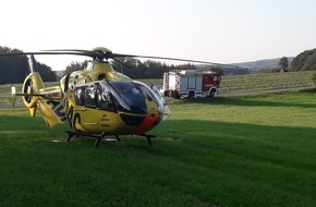 Freiwillige Feuerwehr Breckerfeld: FW-EN: Landeplatzsicherung für den Rettungshubschrauber