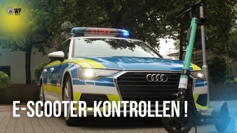 Polizeipr&auml;sidium Westpfalz: POL-PPWP: E-Scooter-Kontrollwoche: Fast 100 E-Scooter in sechs Tagen kontrolliert