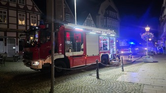 Freiwillige Feuerwehr Celle: FW Celle: Rauchentwicklung in der historischen Altstadt von Celle