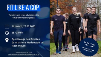 Polizeidirektion Montabaur: POL-PDMT: Trainiere mit echten Polizisten für den Einstellungstest