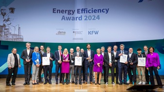 Deutsche Energie-Agentur GmbH (dena): PM: Energy Efficiency Award 2024 - dena zeichnet fünf Energiewendeprojekte aus