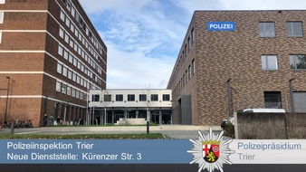 Polizeipräsidium Trier: POL-PPTR: Umzug erledigt - Polizeiinspektion startet an neuem Standort durch