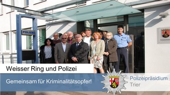 Polizeipräsidium Trier: POL-PPTR: Werner Keggenhoff, Landesvorsitzender des Weissen Ring Rheinland-Pfalz, zu Besuch im Polizeipräsidium Trier