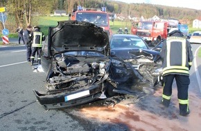 Polizei Minden-Lübbecke: POL-MI: Frau nach Verkehrsunfall schwer verletzt