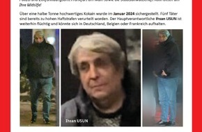 Polizeipr&auml;sidium Frankfurt am Main: POL-F: 260603 - 0690 K&ouml;ln/Frankfurt: &Ouml;ffentlichkeitsfahndung - Einfuhr von Bet&auml;ubungsmitteln in nicht geringer Menge