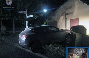 Polizeipr&auml;sidium Nordhessen: POL-KS: Vor Geb&auml;udewand gefahren und abgehauen - Besitzer zeigt Pkw-Diebstahl an; Polizei bittet um Hinweise