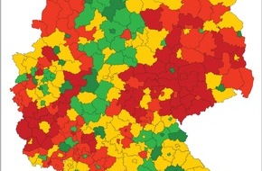Stromauskunft.de: Strompreise in Deutschland / Atlas für Strompreise zeigt große regionale Preisunterschiede in Deutschland (BILD)