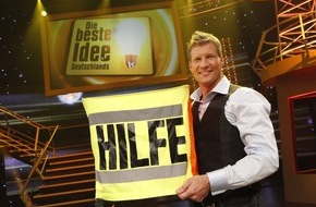 SAT.1: Sicherheit siegt: Aufblasbarer Warnwürfel ist "Die beste Idee Deutschlands" / Michael Anders aus Bayern gewinnt die Sat.1-Show mit hauchdünnem Vorsprung