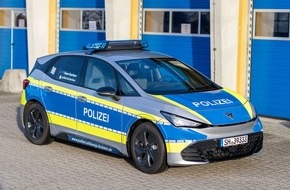 Polizeidirektion für Aus- und Fortbildung und für die Bereitschaftspolizei Schleswig-Holstein: POL-SH-AFB: Nachwuchswerbung der Landespolizei Schleswig-Holstein erhält neues Elektro-Fahrzeug