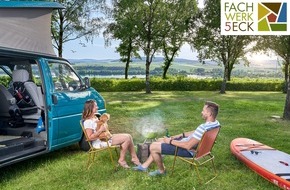 Hann. Münden Marketing GmbH: Camping mitten in Deutschland - Geheimtipp Fachwerk5Eck in Südniedersachsen