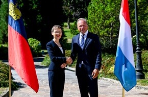 Fürstentum Liechtenstein: Regierungschefin Brigitte Haas am Treffen der deutschsprachigen Finanzministerinnen und Finanzminister in Luxemburg