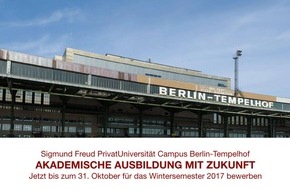 Sigmund Freud PrivatUniversität Berlin: Sigmund Freud PrivatUniversität Berlin: Bewerbungen für das Wintersemester 2017/18 werden bis Ende Oktober 2017 angenommen