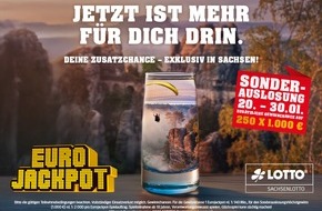 S&auml;chsische Lotto-GmbH: Nur in Sachsen: Eurojackpot-Sonderauslosung bringt Extra-Gewinne im Gesamtwert von 250.000 &euro;